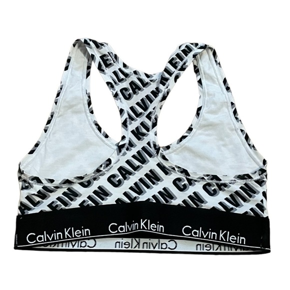 CK Calvin Klein Modern Racer Back Sports Bra Size Small - Picture 2 of 6